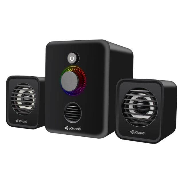 سبيكر Kisonli U-3000 2.1 قناة 11W بلوتوث أسود - 1