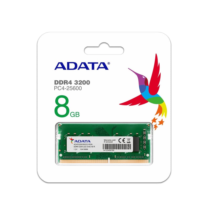 ADATA Premier DDR4 8GB (1x8GB) 3200MHz SO-DIMM Laptop Memory - 2