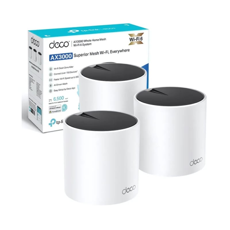 راوتر TP-Link Deco X55 WiFi 6 Dual Band Mesh 3-Pack - 2