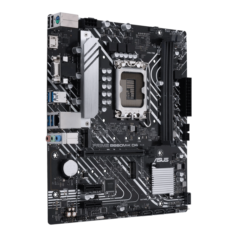 ASUS PRIME B660M-K D4 LGA 1700 Micro-ATX Motherboard - 4