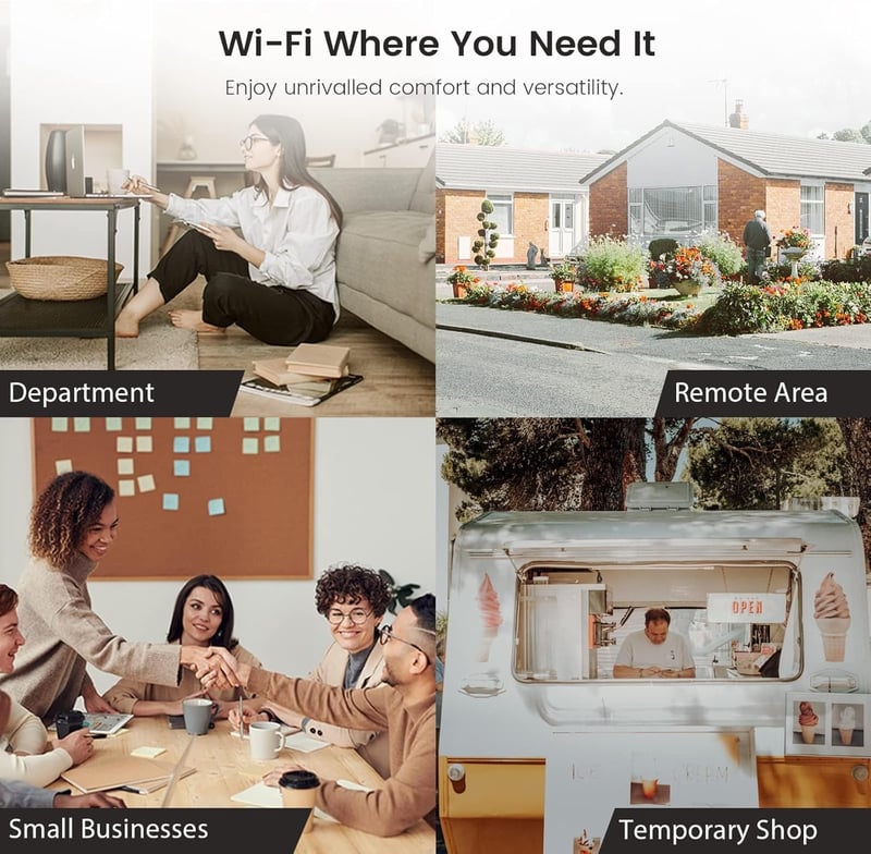 Tenda 4G07 AC1200 Dual-Band 4G LTE Mobile Hotspot Router - 9