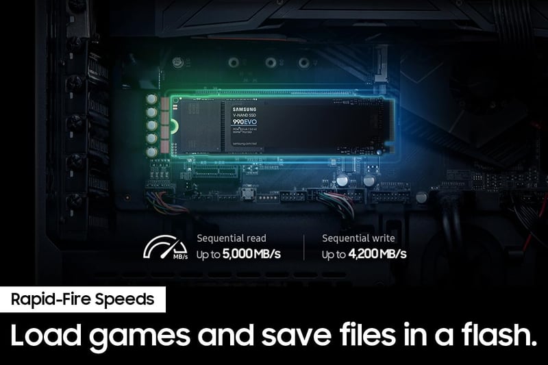 SSD Samsung 990 EVO 2TB NVMe M.2 PCIe 4.0 - 3