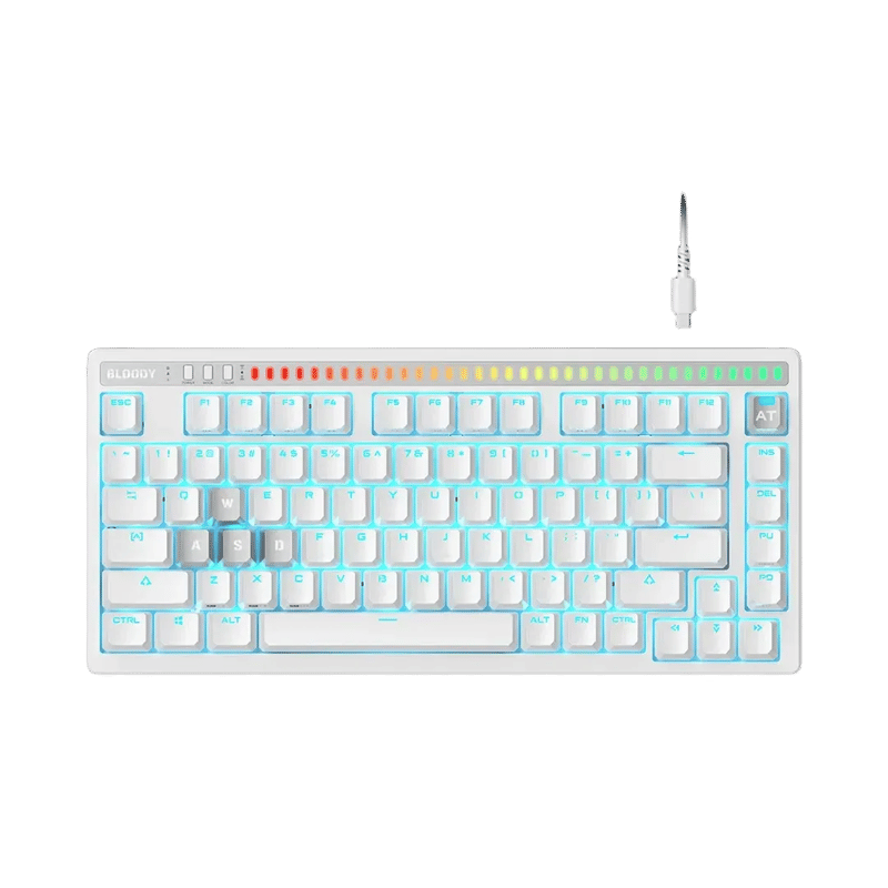 Bloody AT75 Alpha Optical Switch Wired Gaming Keyboard 75% - 6