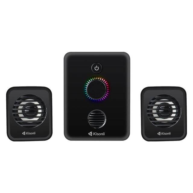 سبيكر Kisonli U-3000 2.1 قناة 11W بلوتوث أسود - 4