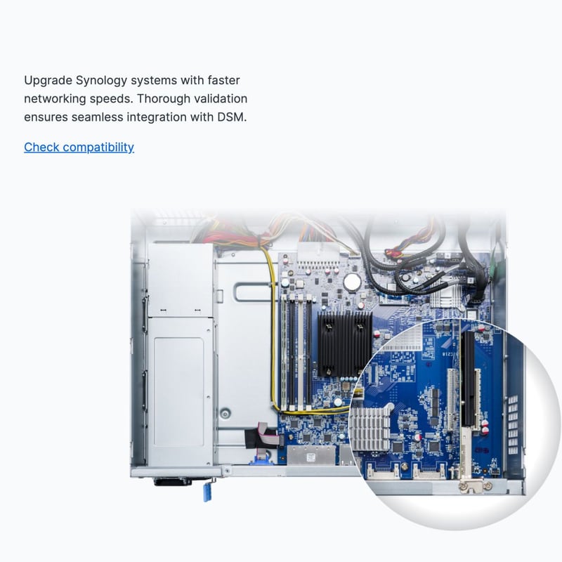 محول Synology E10G21-F2 Dual-Port 10GbE SFP+ PCIe 3.0 x8 - 3