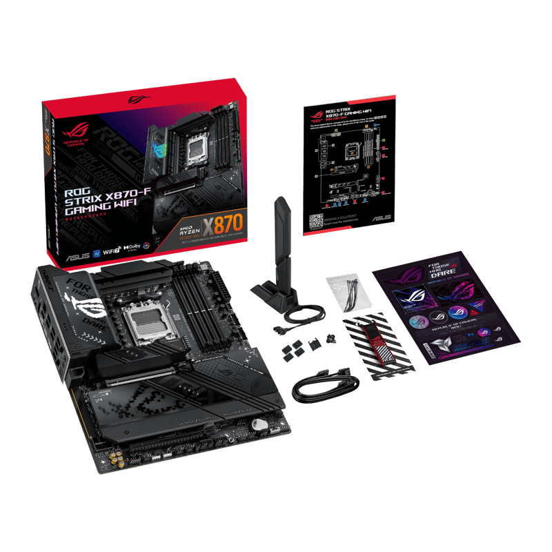 ASUS ROG Strix X870-F Gaming WiFi AMD AM5 DDR5 ATX Motherboard - 10