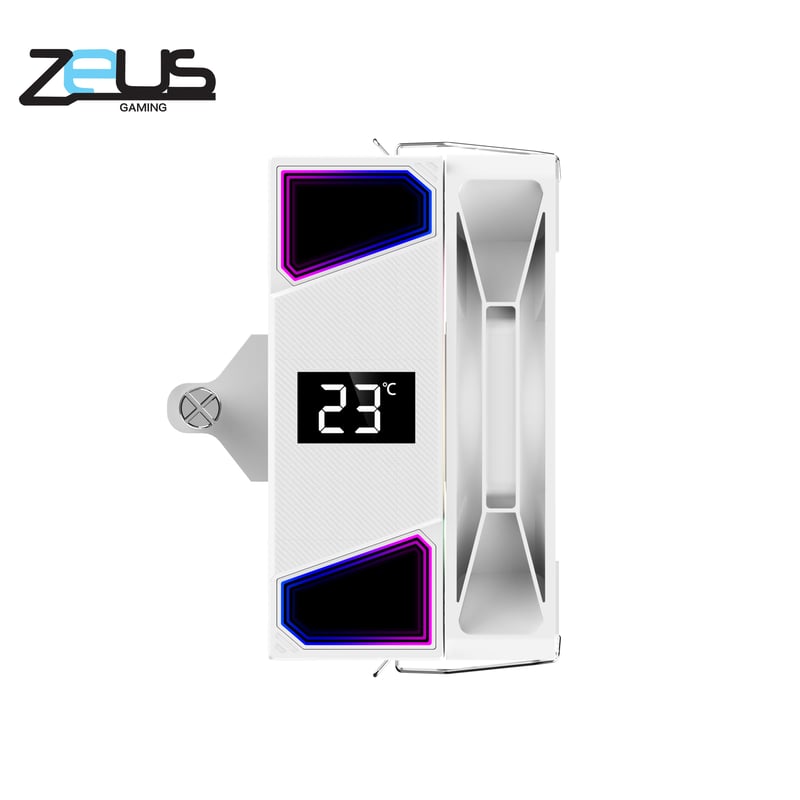 مبرد Zeus ZC-600 Air Freeze مبرد هواء 120mm 220W TDP ARGB أبيض - 4