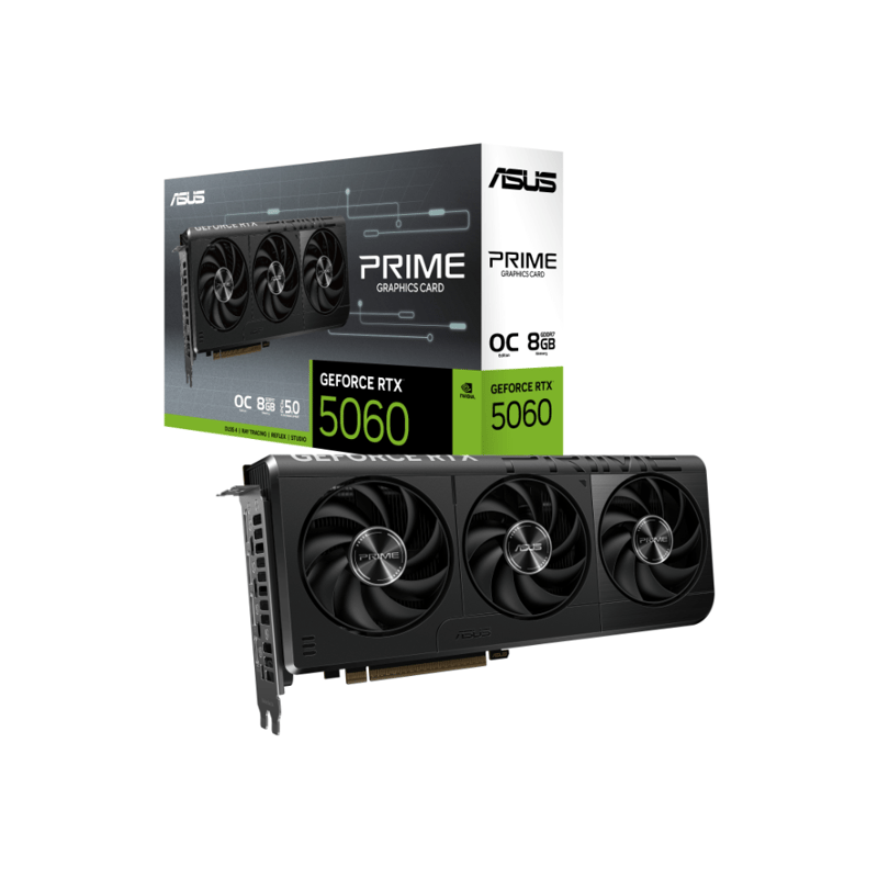 كارت شاشة ASUS Prime GeForce RTX 5060 8GB GDDR7 OC Edition - 1