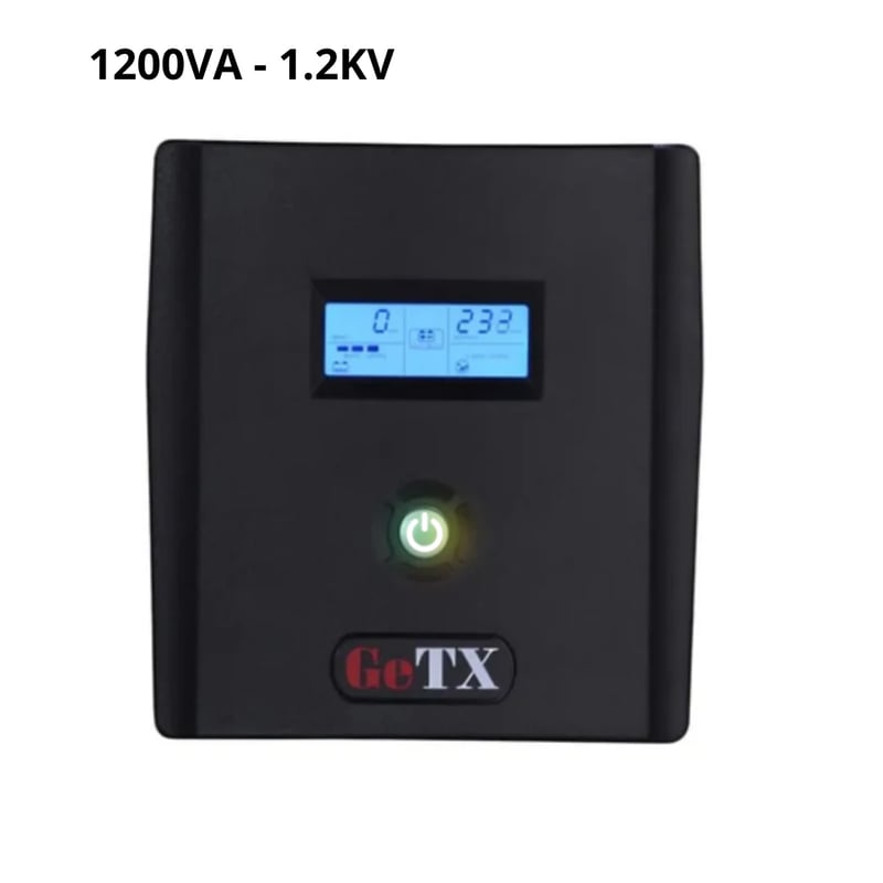 GeTX GXK-1200-C 1200VA Line Interactive LCD UPS - 2