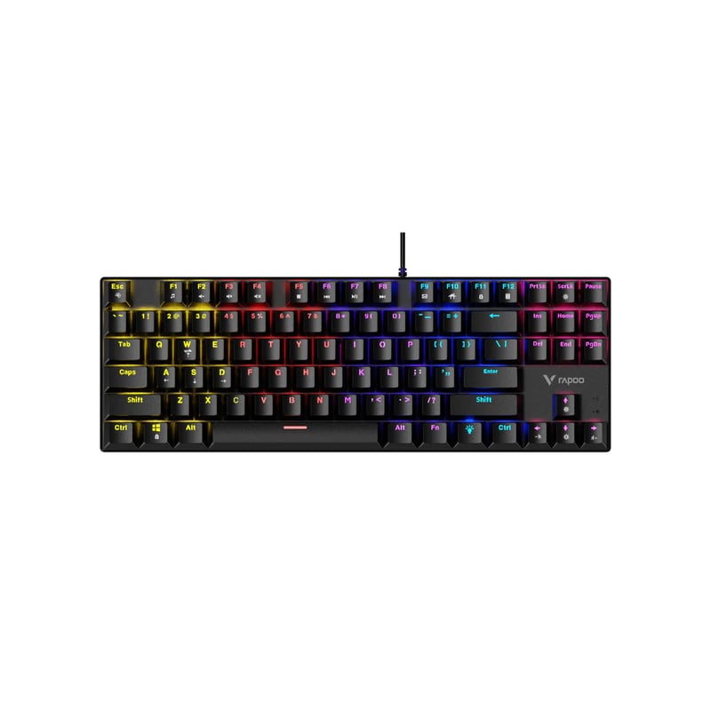 كيبورد Rapoo GK500 Full-Size ميكانيكي سلكي RGB أسود - 2