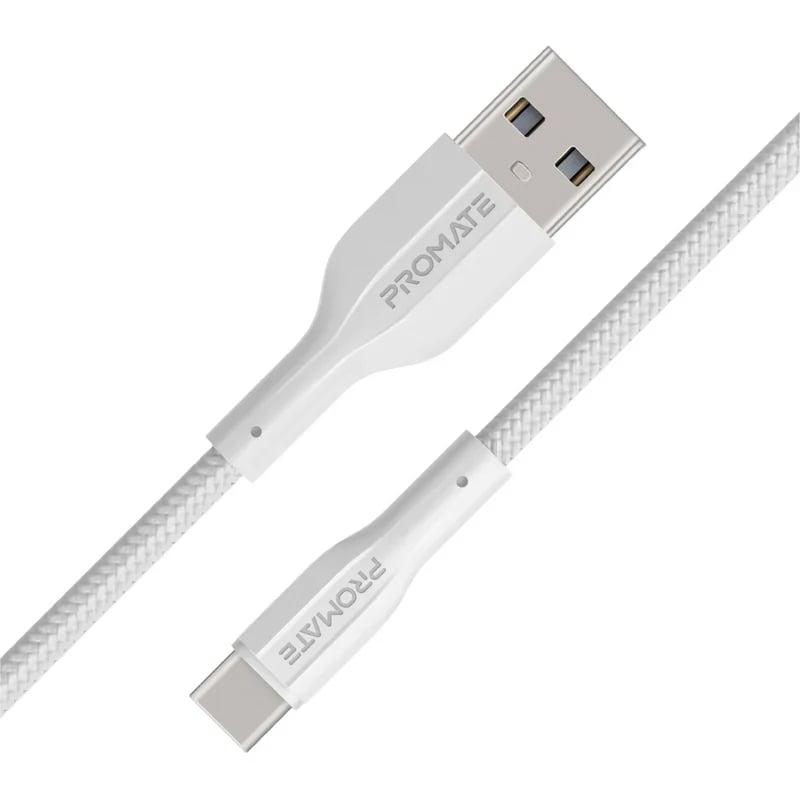 كيبل Promate USB A إلى USB C 1 Meter أبيض - 1