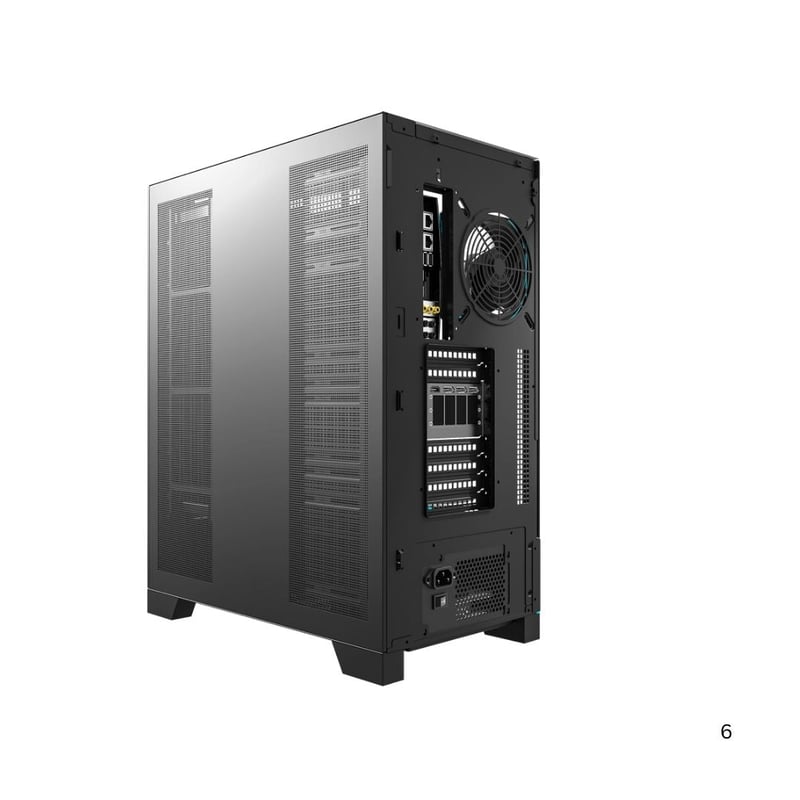 DarkFlash DY450L Pro Mid-Tower ATX Case Black Tempered Glass - 6