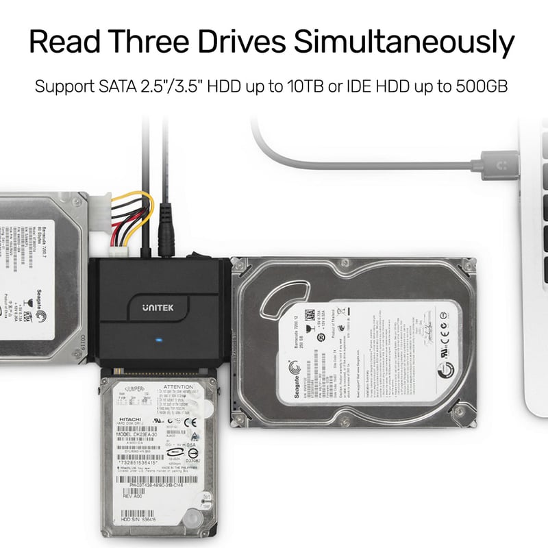 محول Unitek SmartLink Trinity USB 3.0 إلى SATA II & IDE - 3