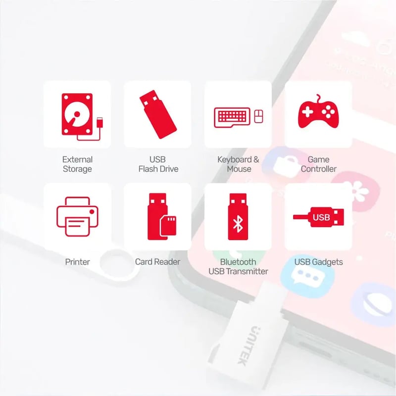 محول Unitek A1025GNI USB-C إلى USB-A 3.0 5Gbps فضي - 7