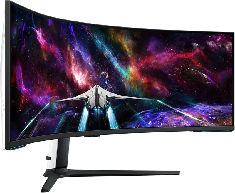 شاشة ألعاب سامسونج أوديسي نيو G9 G95NC منحنية فائقة الاتساع بحجم 57 بوصة (دقة Dual UHD - تقنية Quantum Mini-LED - تردد 240Hz - استجابة 1ms - انحناء 1000R) - 15