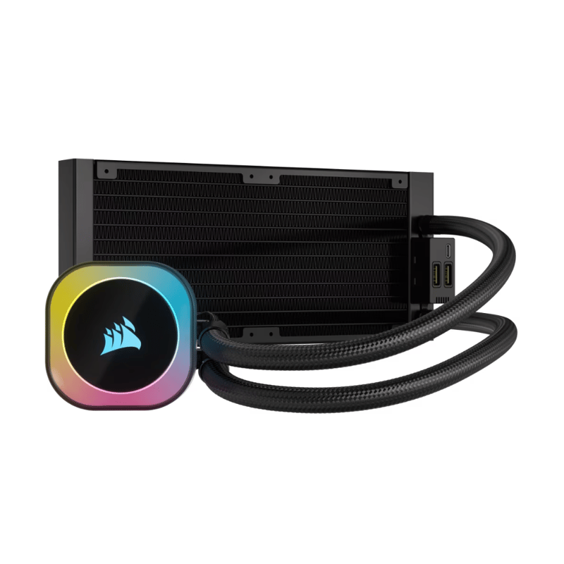مبرد Corsair iCUE H100i 240mm سائل أسود - 4