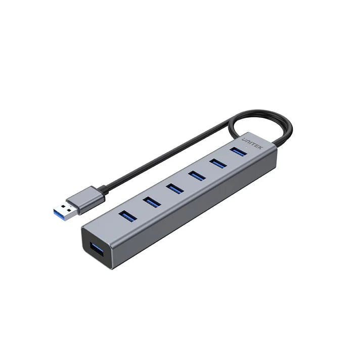 UNITEK Y-3090 7-Port USB 3.0 USB Hub Silver - 5