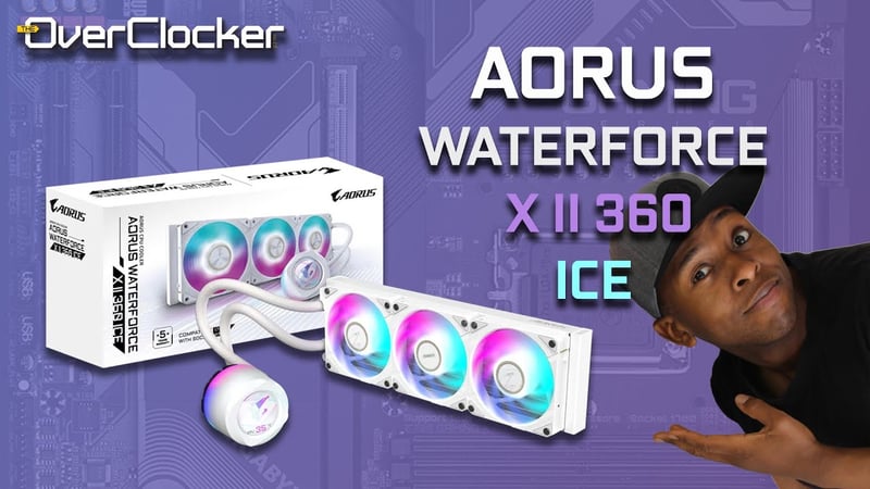 Gigabyte AORUS WATERFORCE II 360 ICE AIO Liquid Cooler White - 7