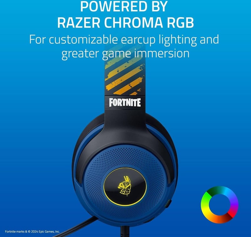سماعات Razer Kraken V3 X USB سلكية مع ميك بلو - 4