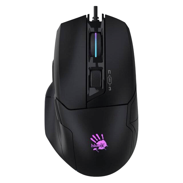 Bloody W70 Wired Gaming Mouse 16000 DPI RGB - Black - 4