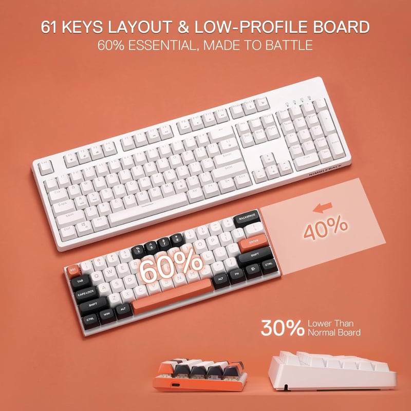كيبورد Redragon K683 75% ميكانيكي سلكي - 7