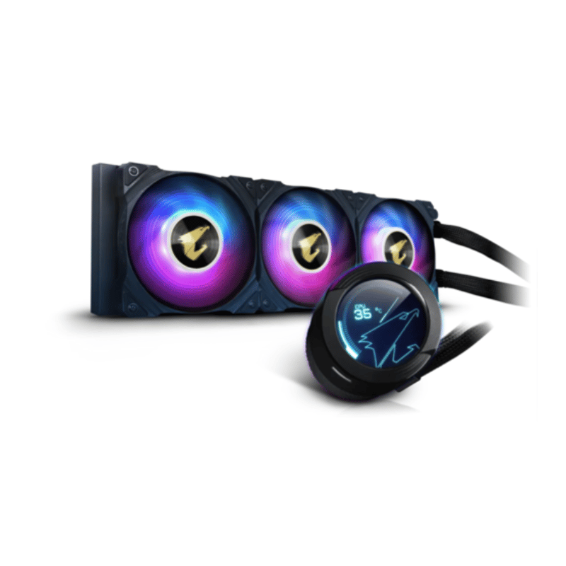 مبرد Gigabyte AORUS Waterforce X 360mm AIO سائل أسود ARGB - 1
