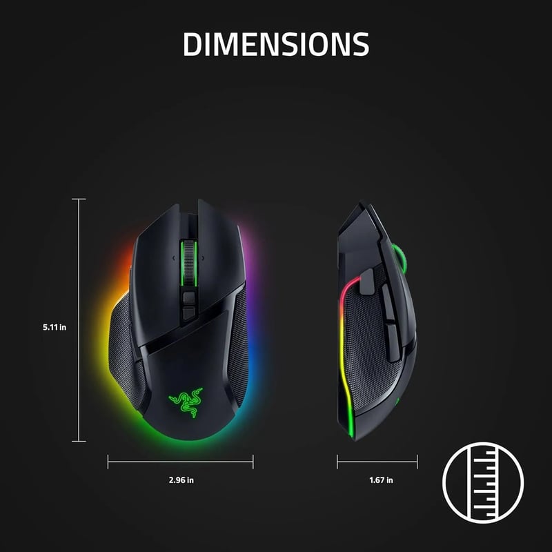 ماوس Razer Basilisk V3 Pro 30000 DPI Wireless RGB - 15