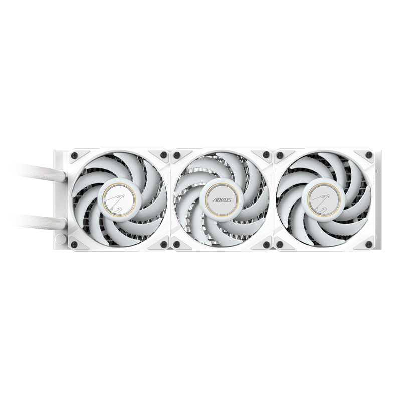 مبرد Gigabyte Aorus Waterforce X II 360mm AIO سائل أبيض ARGB LCD - 8