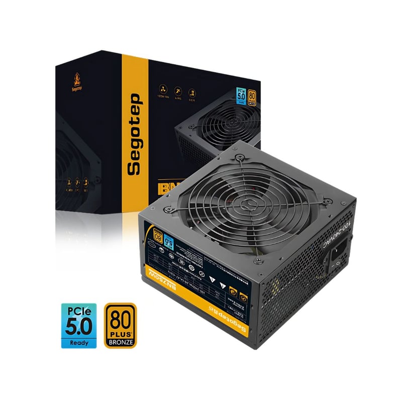 Segotep BN750W 750W 80+ Bronze Non-Modular Power Supply - 8