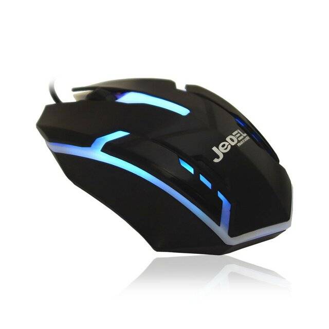 Jedel M66 Wired Optical Mouse 1000 DPI Black - 2