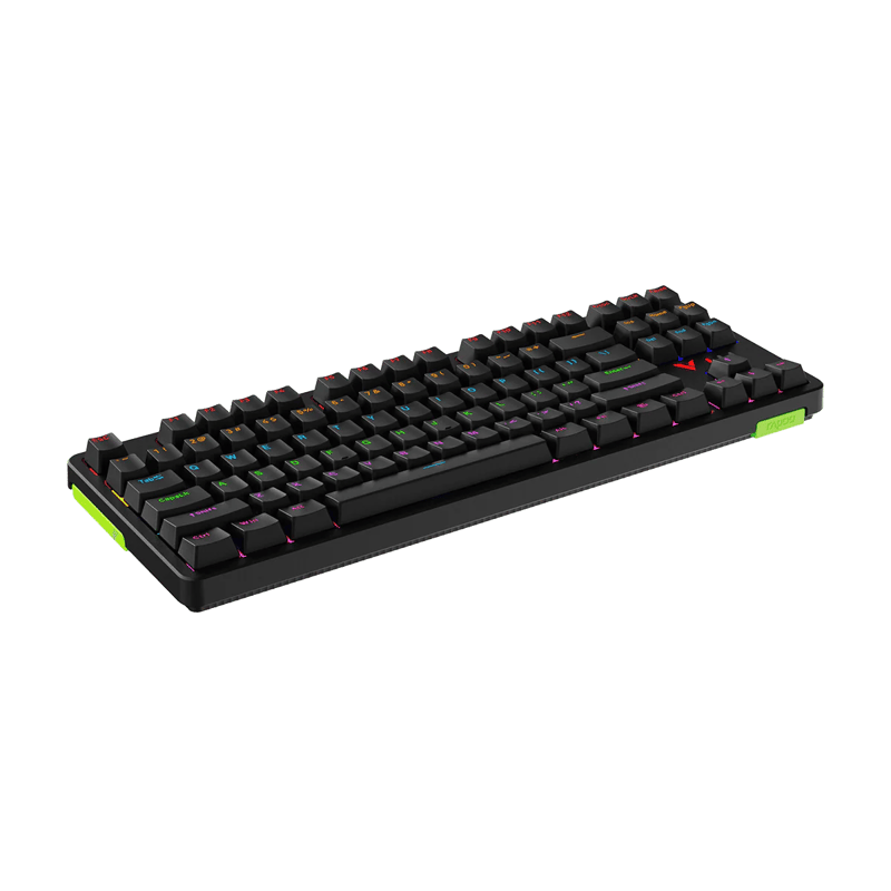 كيبورد Rapoo V500 Pro TKL ميكانيكي سلكي RGB أسود - 4