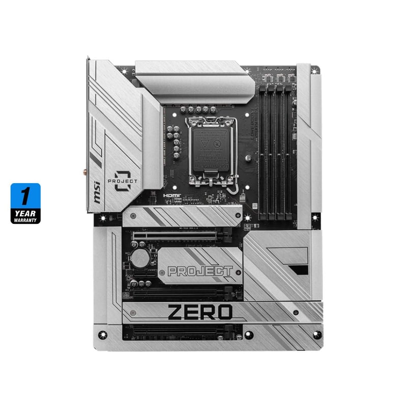 MSI Project Zero Z790 LGA1700 ATX Motherboard WiFi 7 DDR5 - 2
