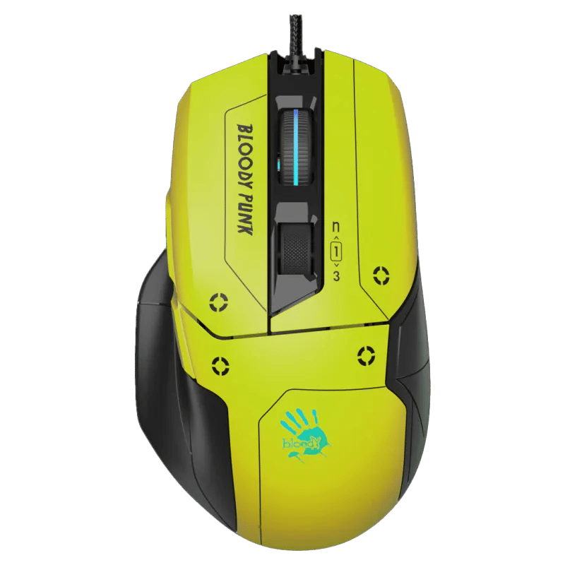 ماوس Bloody W70 Max 10000 DPI RGB سلكي أصفر - 19