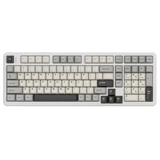كيبورد Attack Shark X98 Full-Size Mechanical Wireless RGB Starlight White - 5