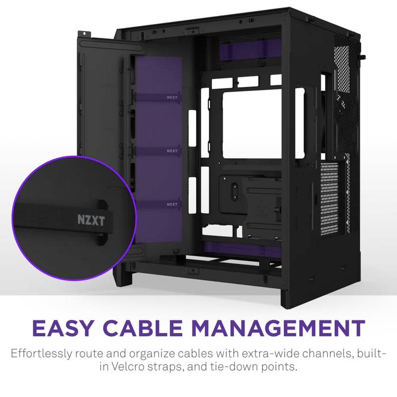 كيس NZXT H9 Flow Mid-Tower ATX أسود RGB - 9