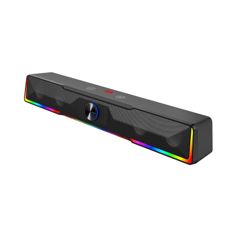 Redragon GS516 Cannon 2.0 Channel 6W RGB Bluetooth Dual-Mode Sound Bar Black - 2