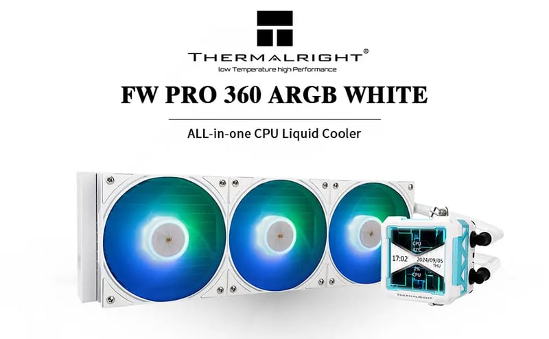 Thermalright Frozen Warframe PRO 360 AIO Liquid Cooler White - 6