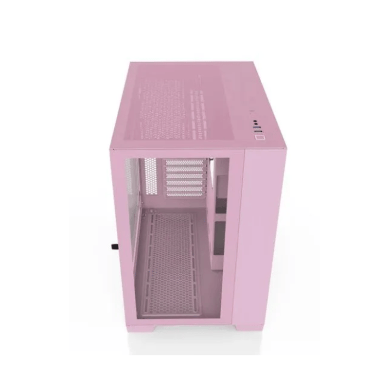 SAMA A711 Mid-Tower ATX Case Pink Tempered Glass - 2