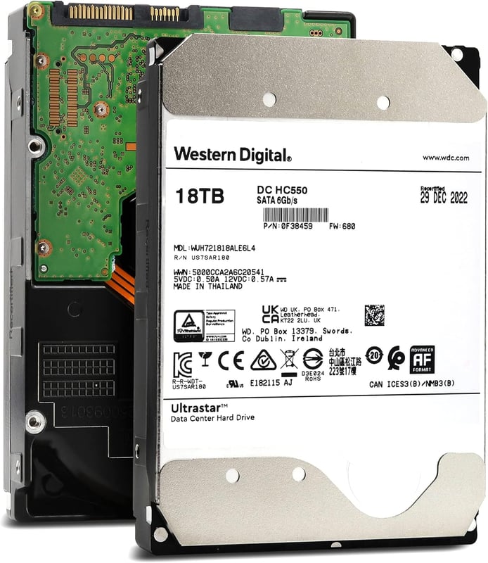 هارد WD Ultrastar DC 18TB SATA 3.5 انج - 3