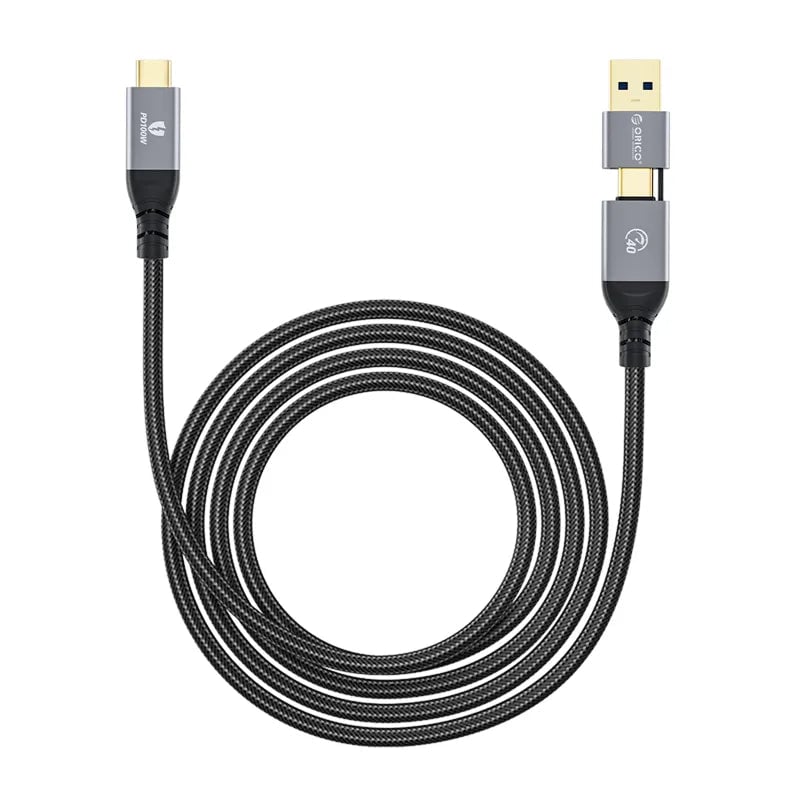 كيبل Orico USB-C إلى USB-C 40Gbps 1.5m أسود - 7
