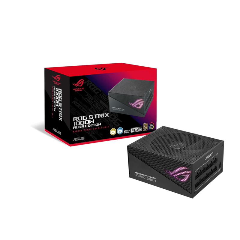 باور سبلاي ASUS ROG Strix 1000W 80+ Gold Fully Modular Aura Edition Black - 1