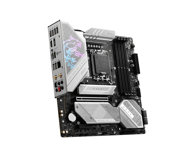 MSI MPG B760M EDGE TI WIFI LGA 1700 Micro-ATX Motherboard DDR5 PCIe 5.0 Wi-Fi 6E - 5