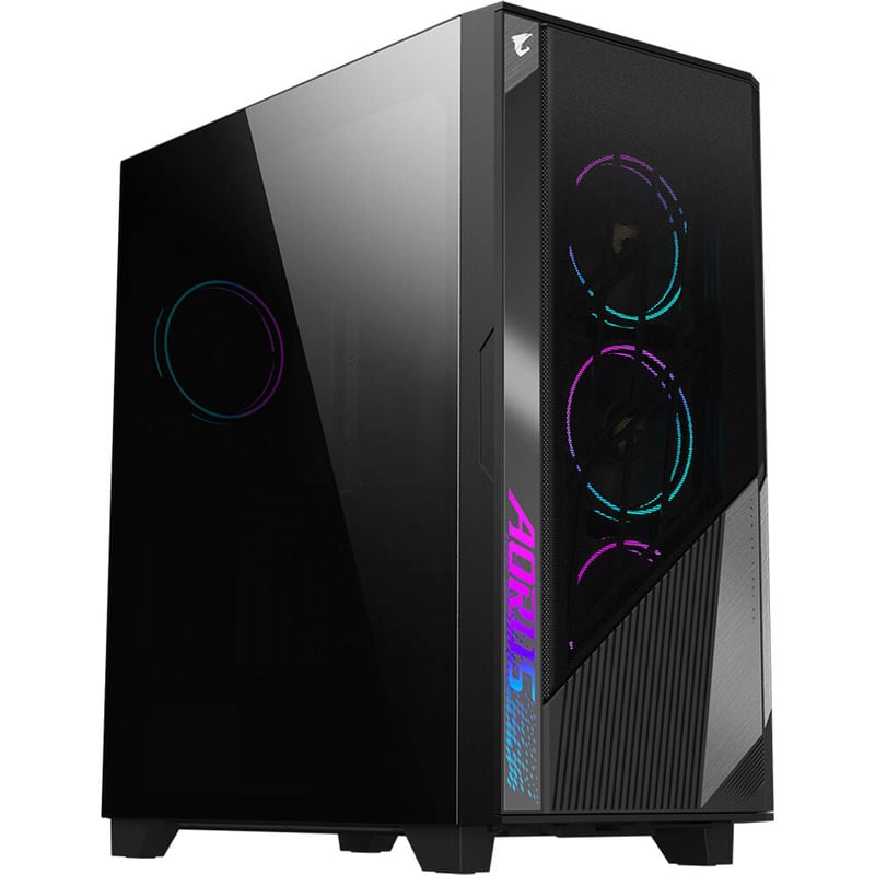 كيس Gigabyte Aorus Mid-Tower E-ATX زجاج مقوى مراوح ARGB - 4