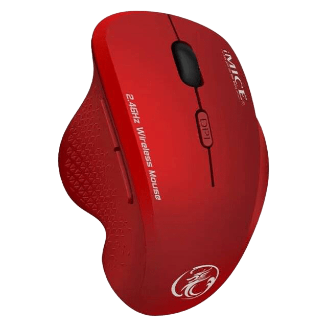 ماوس iMice G6 لاسلكي 1600 DPI أحمر - 4