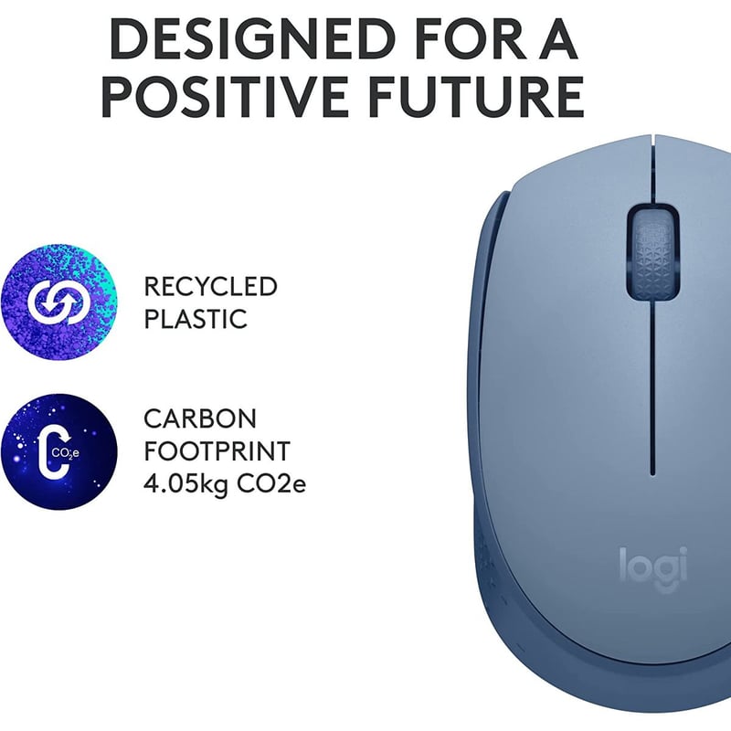 ماوس Logitech M171 1000 DPI لاسلكي وردي - 3