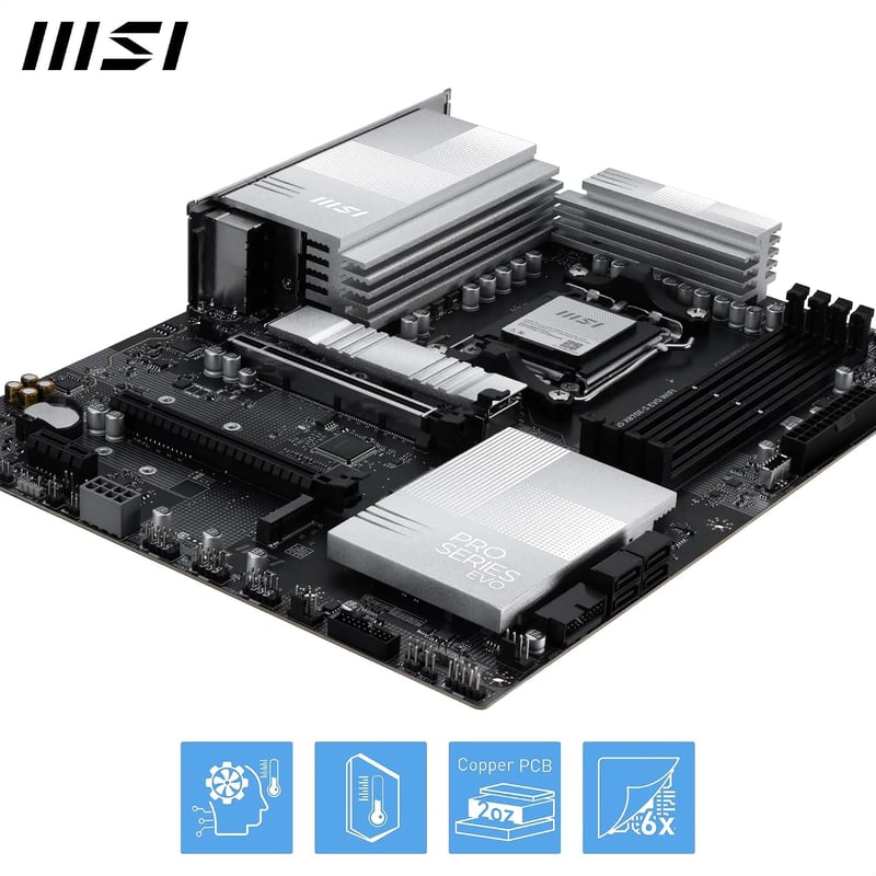 MSI PRO X870E-S EVO WIFI AMD AM5 DDR5 Motherboard - 5