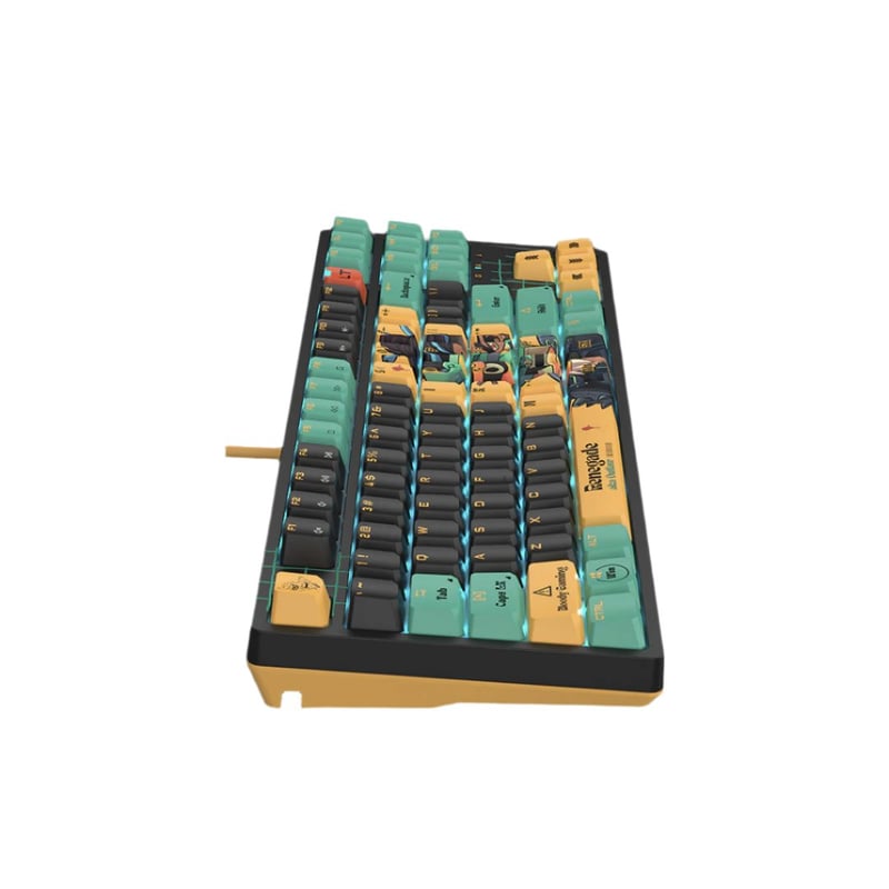 Bloody x Savage Impact AT87 Alpha Optical Switch Performance Keyboard - Adjustable Actuation Point, Gaming PBT Keycaps, Stealth Quiet Typing, TKL - Proxy Boom - 19