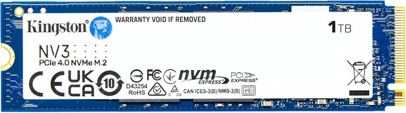 Kingston NV2 1TB NVMe M.2 PCIe 4.0 Internal SSD - 4
