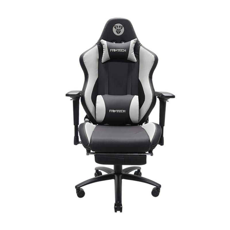 كرسي قيمنق Fantech ALPHA GC-280 مسند قدم قابل للإمالة أبيض - 1