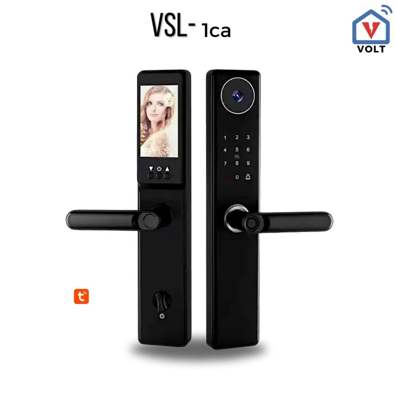 قفل باب ذكي Volt VSL Vision 1 مع كاميرا وجرس باب - 2